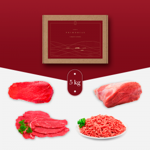 Lote de 5Kg de carne de añojo de bienestar animal. Dry aged, animales de pasto.
