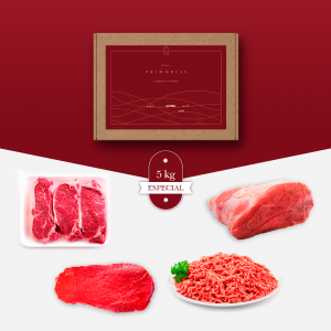 Lote de 5 Kg de carne de Cantabria de bienestar animal, madurada en cámara.